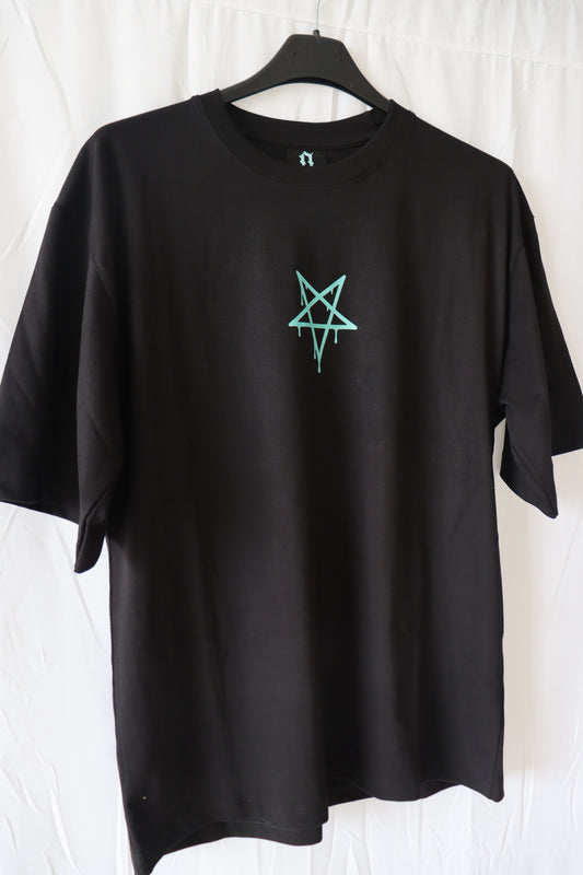 T-shirt oversized "Malignant" black edition Necromanzia Apparel